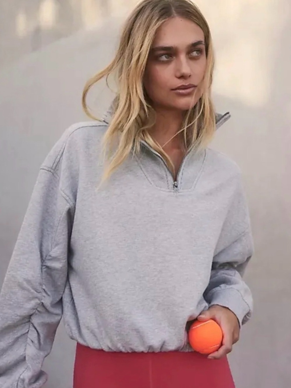 Free people movement semi cropped sweatshirt